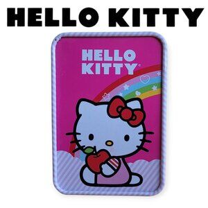 Hello Kitty Rare Pink Tin Watch Box Storage Case Sanrio Collectible Gift